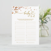 ベビーA-Zゲーム秋ベビーシャワー 招待状 (スタンド正面)