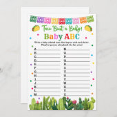 ベビーABCゲームタコベビーシャワー アドバイスカード (正面/裏面)