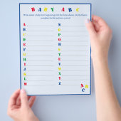 ベビーABCゲームフライヤー チラシ (手)