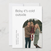 ベビーArch Familyの外はモダン寒い写真 シーズンカード (正面)