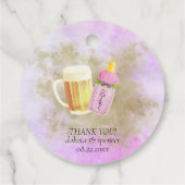 ベビーBBQとビール |屋外シャワーテーマ フェイバータグ (裏面)