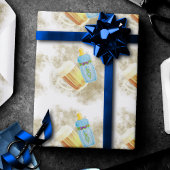 ベビーBBQとビール |屋外シャワーテーマ ラッピングペーパー