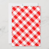 ベビーBBQカップルベビーシャワーテーマ招待状 招待状 (裏面)