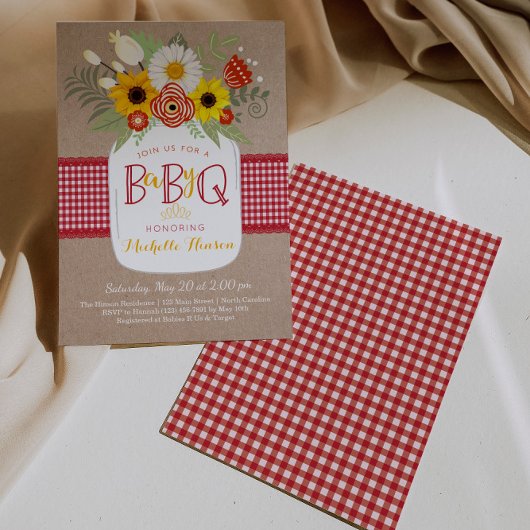 ベビーBBQベビーシャワー招待状BabyQ招待状 招待状