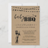 ベビーBBQ – カップルシャワーベビーQ BaByQバーベキュー 招待状 (正面)