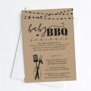 ベビーBBQ -ベビー散布ベビーQ BaByQバーベキュー 招待状