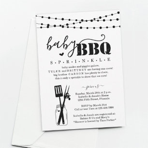ベビーBBQ -ベビー散布ベビーQ BaByQバーベキュー 招待状