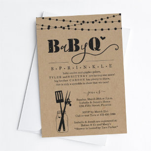 ベビーBBQ -ベビー散布ベビーQ BaByQバーベキュー 招待状