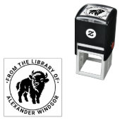 ベビーBison Standing Library Book Name #2 セルフインキングスタンプ (インサイチュ)