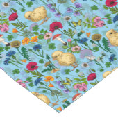 ベビーblueHand-chの鶏と野描花 ショートテーブルランナー (コーナー)