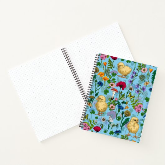 ベビーblueHand-chの鶏と野描花 ノートブック (内部)