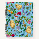 ベビーblueHand-chの鶏と野描花 ノートブック (正面)