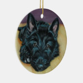 「ベビーEm」の-スコッチテリアの子犬 セラミックオーナメント (右)