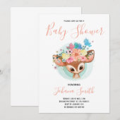 ベビーFAWNかわいい赤ちゃんシャワー招待状 招待状 (正面/裏面)