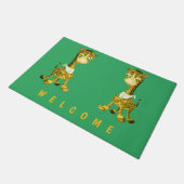 ベビーGiraffes Doormat – ようこそ ドアマット (アングル)