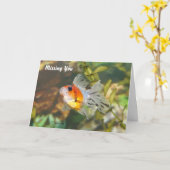 ベビーGoldfish 恋しく思's you Greeting Card カード (黄色い花)