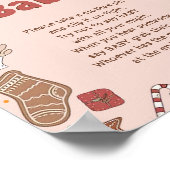 ベビーGroovyクリスマスベビーシャワーゲームと言わない ポスター (角)