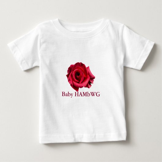 ベビーHAMbWG -ガーベラコットンスナップT ベビーTシャツ (正面)
