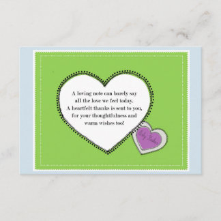 ベビーHoshorありがとう サンキューカード