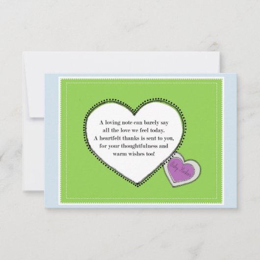 ベビーHoshorありがとう サンキューカード (正面)