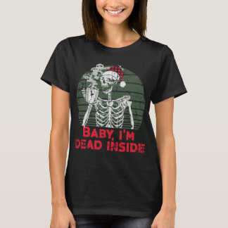 ベビーI'm Dead Inside Skeleton Working Tシャツ