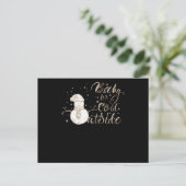 ベビーIt's Cold Outside雪だるま雪だるま ポストカード (スタンド正面)