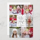 ベビーIT'S COVID OUTSIDE Silverグリッター6写真 シーズンカード (正面/裏面)