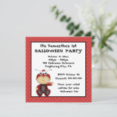 ベビーLadybug Firstハローウィンパーティ 招待状 (スタンド正面)