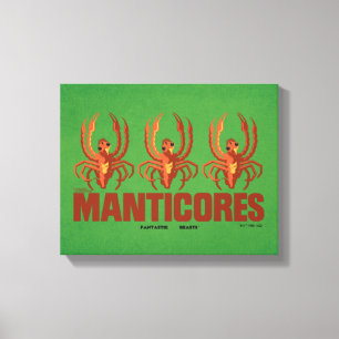 ベビーManticoresヴィンテージグラフィック キャンバスプリント