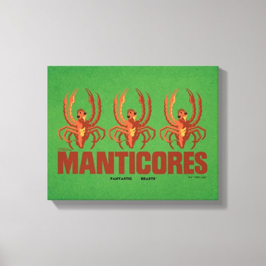 ベビーManticoresヴィンテージグラフィック キャンバスプリント (正面)