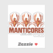 ベビーManticoresヴィンテージグラフィック シール (シート)