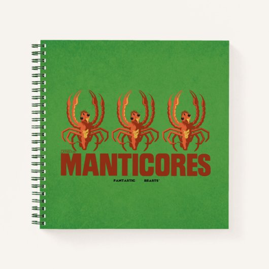 ベビーManticoresヴィンテージグラフィック ノートブック (正面)