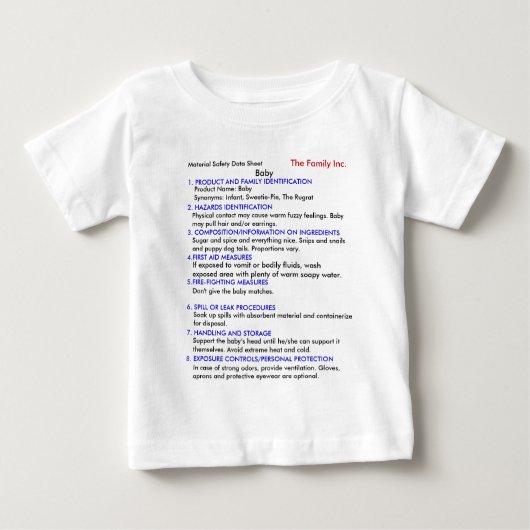 ベビーMSDSのTシャツ ベビーTシャツ (正面)