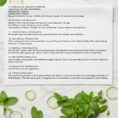 ベビーMSDS。 おもしろいなげっぷの布 キッチンタオル (折り畳み)