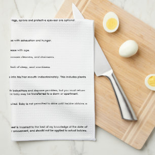 ベビーMSDS。 おもしろいなげっぷの布 キッチンタオル