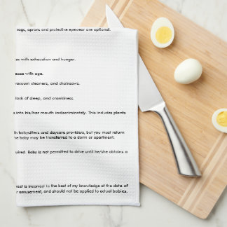 ベビーMSDS。 おもしろいなげっぷの布 キッチンタオル