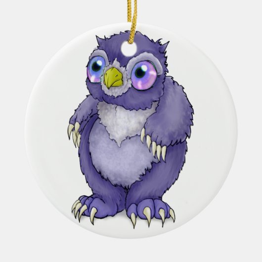 ベビーOwlbear セラミックオーナメント (正面)
