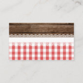 ベビーQおむつラッフルカード – 赤DW エンクロージャーカード (裏面)