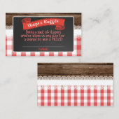 ベビーQおむつラッフルカード – 赤DW エンクロージャーカード (正面/裏面)