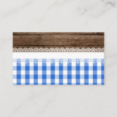 ベビーQおむつラッフルカード – 青 エンクロージャーカード (裏面)