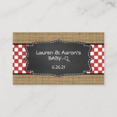 ベビーQおむつラッフルチケット/ニュートラルベビーシャワー エンクロージャーカード (裏面)