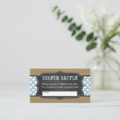 ベビーQおむつラッフルチケット/ BOYベビーシャワー エンクロージャーカード (スタンド正面)