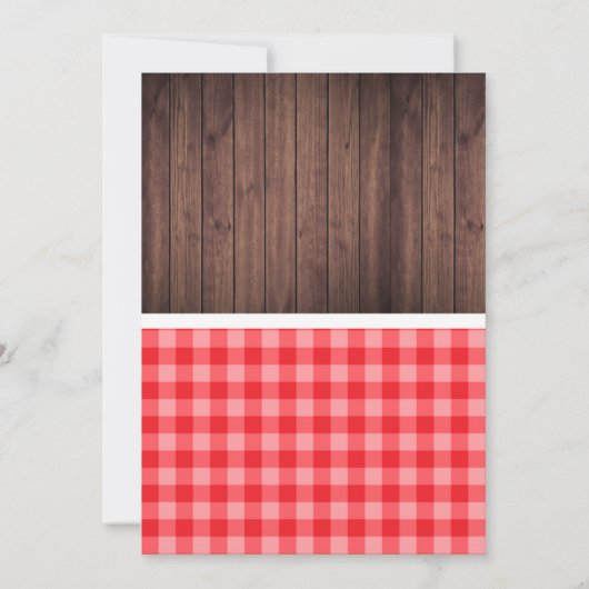 ベビーQのメーソンジャーのベビーシャワーの招待状BBQ 招待状 (裏面)