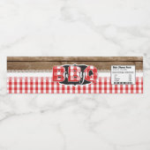 ベビーQウォーターボトルラベル – 赤 ペットボトルラベル (シングルラベル)