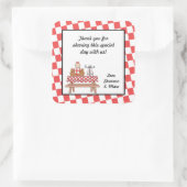 ベビーQガールシャワーお気に入りステッカーBBQバーベキュー スクエアシール (バッグ)