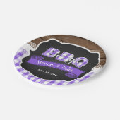 ベビーQシャワー紙プレート – 紫 ペーパープレート (アングル)