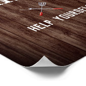 ベビーQバックヤードBBQデコレーションドリンクポスター ポスター (角)