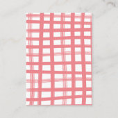 ベビーQバーベキューシャワーピンクブックスベビーカード エンクロージャーカード (裏面)