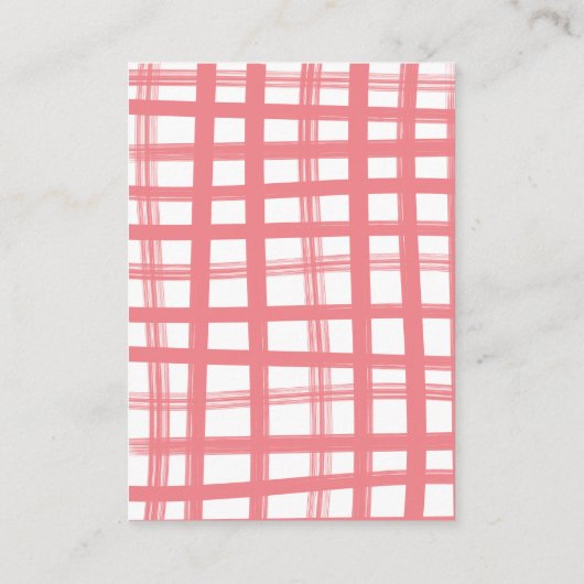 ベビーQバーベキューシャワーピンクブックスベビーカード エンクロージャーカード (裏面)