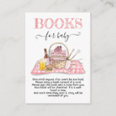 ベビーQバーベキューシャワーピンクブックスベビーカード エンクロージャーカード (正面)